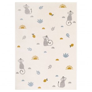 RUG NATTIOT LITTLE WILD MONKEY MIEL 120×170 100% POLYPROPYLENE
