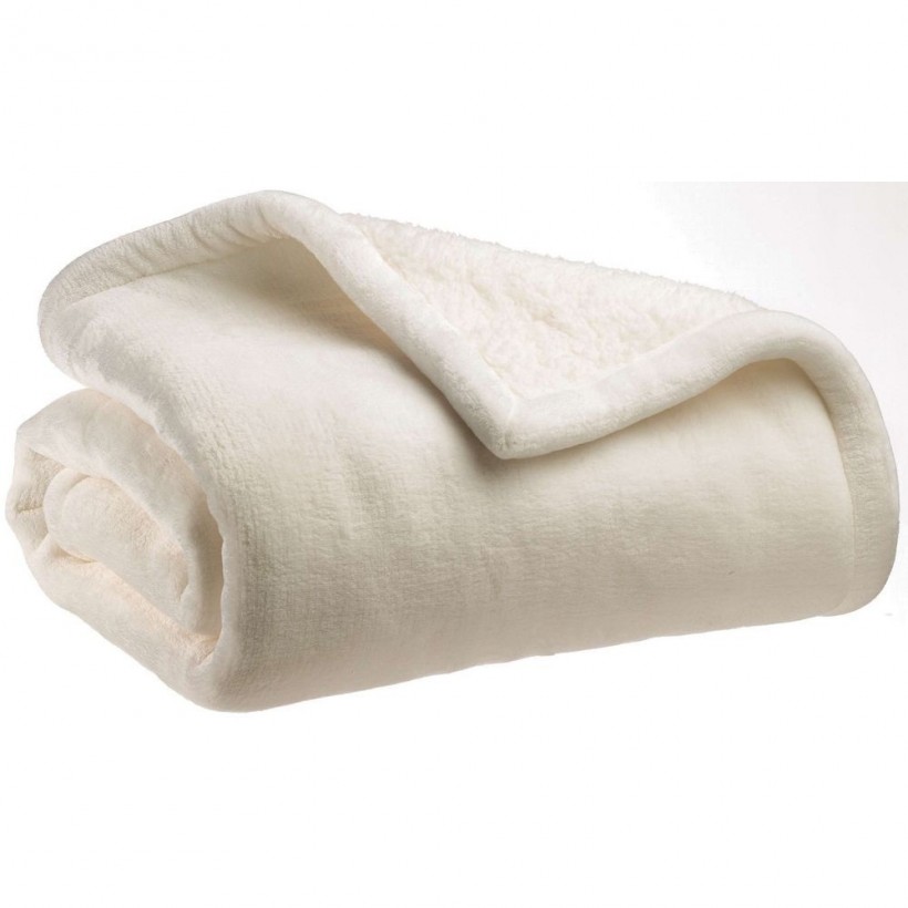 ΚΟΥΒΕΡΤΑ VIVARAISE MICHKA NEIGE 180×220 100% ΠΟΛΥΕΣΤΕΡ
