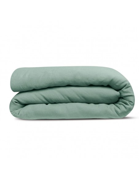DUVET COVER VIVARAISE KALA SAUGE 240x220 100% WASHED HEMP