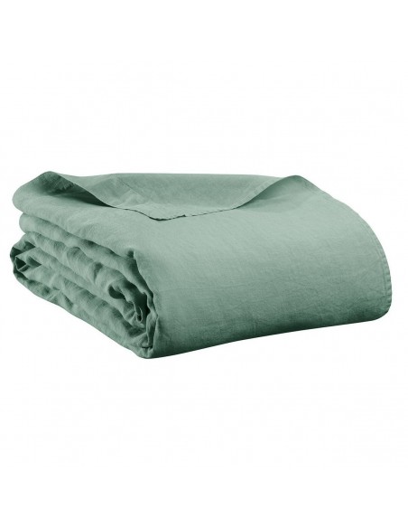 BED SHEET VIVARAISE KALA SAUGE 240x300 100% WASHED HEMP