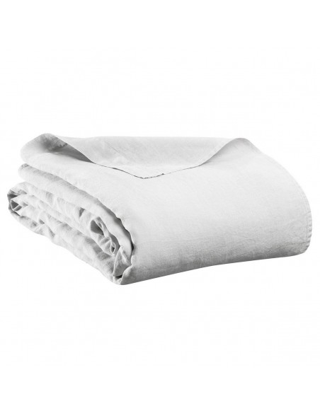 BED SHEET VIVARAISE KALA BLANC 240x300 100% WASHED HEMP