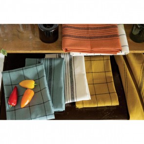 ΠΕΤΣΕΤΑ ΚΟΥΖΙΝΑΣ WINKLER KILIA CARREUX BRONZE 50X70 50% ΒΑΜΒΑΚΙ 50% ΛΙΝΟ 2