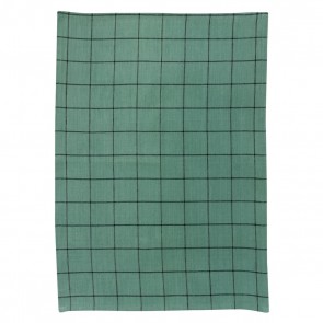 KITCHEN TOWEL WINKLER KILIA CARREUX VERT DE GRIS 50X70 50% CΟΤΤΟΝ 50% LΙΝΕΝ
