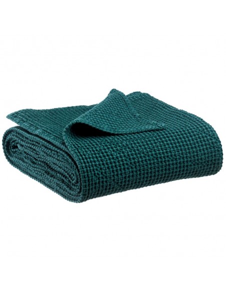 THROW VIVARAISE MAIA PETROLE 140×200 100% COTTON