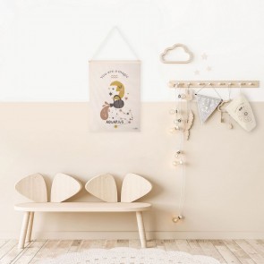 WALL HANGING NATTIOT LITTLE AQUARIUS NATURAL 40x50cm 100%Cotton 2