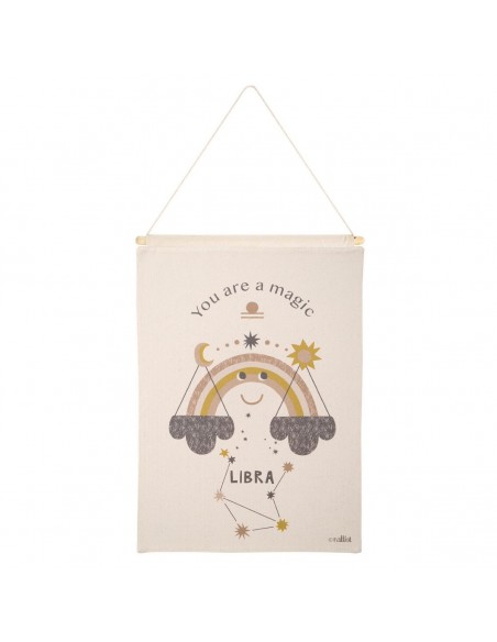 ΠΑΙΔΙΚΗ ΠΑΝΤΑ ΤΟΙΧΟΥ NATTIOT LITTLE LIBRA  NATURAL 40x50 100% ΒΑΜΒΑΚΙ