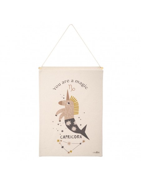 WALL HANGING NATTIOT LITTLE CAPRICORN NATURAL 40x50 100% COTTON