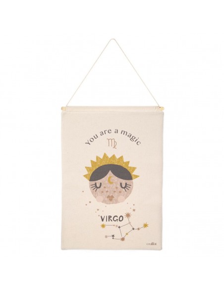 WALL HANGING NATTIOT LITTLE VIRGO  NATURAL 40×50 100% COTTON