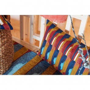 HANDMADE CUSHION VIVARAISE NINA RUBIS 40×65 100% COTTON 2