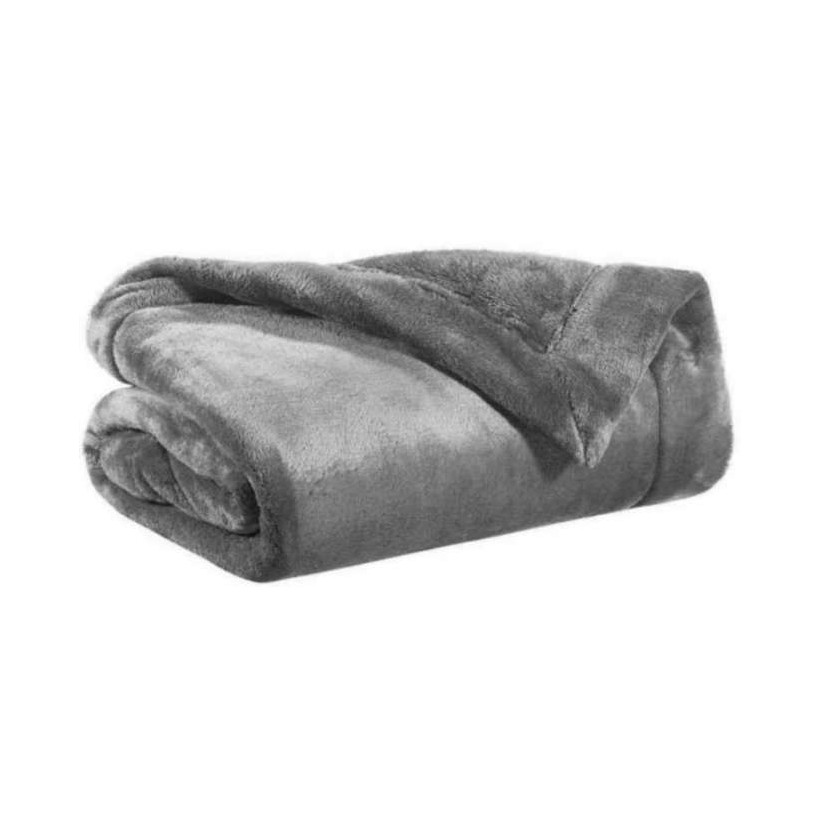 SOFA BLANKET VIVARAISE TENDER GRIS 150×200 100% POLYESTER