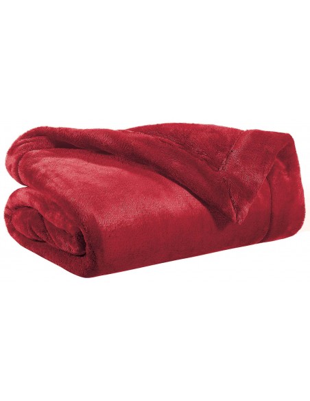 SOFA BLANKET VIVARAISE TENDER RUBIS 150×200 100% POLYESTER
