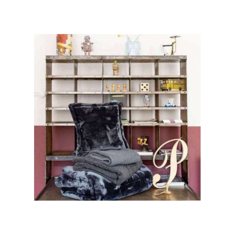 CUSHION VIVARAISE TENDER CENDRE 50×50cm 100% POLYESTER