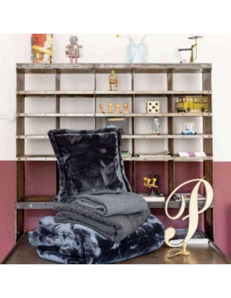 CUSHION VIVARAISE TENDER CENDRE 50×50cm 100% POLYESTER