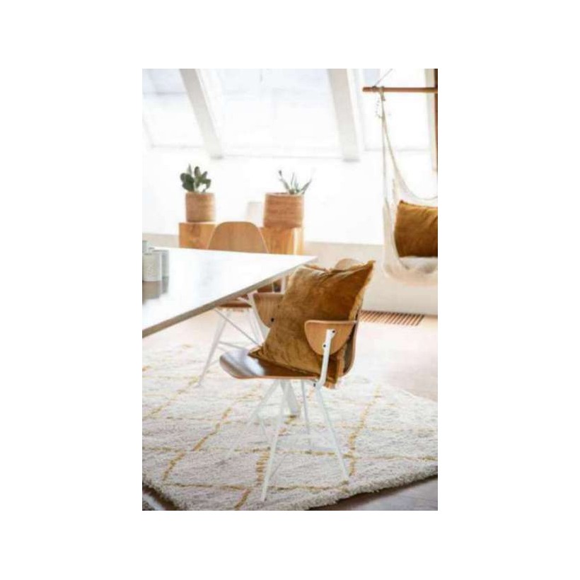 CUSHION  VIVARAISE FARA BRONZE 45×45 100% VELVET COTTON