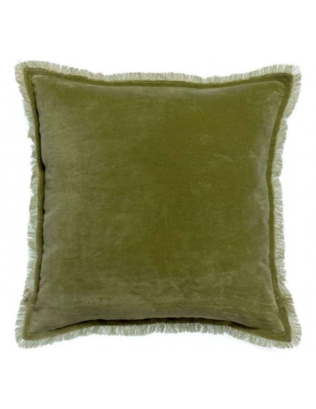 ΜΑΞΙΛΑΡΙ VIVARAISE FARA OLIVE 45×45 100% ΒΑΜΒΑΚΕΡΟ ΒΕΛΟΥΔΟ