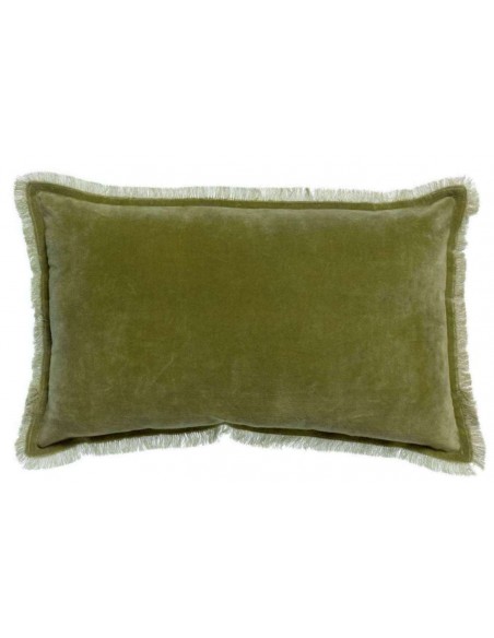 CUSHION VIVARAISE FARA  OLIVE 30×50 100% VELVET COTTON