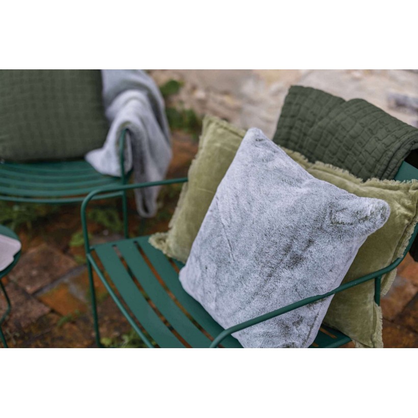 CUSHION VIVARAISE FARA  OLIVE 30×50 100% VELVET COTTON