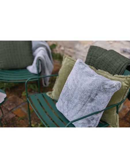 ΜΑΞΙΛΑΡΙ VIVARAISE FARA OLIVE 30×50 100% ΒΑΜΒΑΚΕΡΟ ΒΕΛΟΥΔΟ