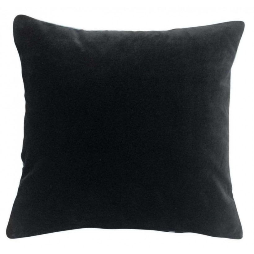 CUSHION VIVARAISE FARA BRODE  RAISIN 45x45 100% VELVET COTTON