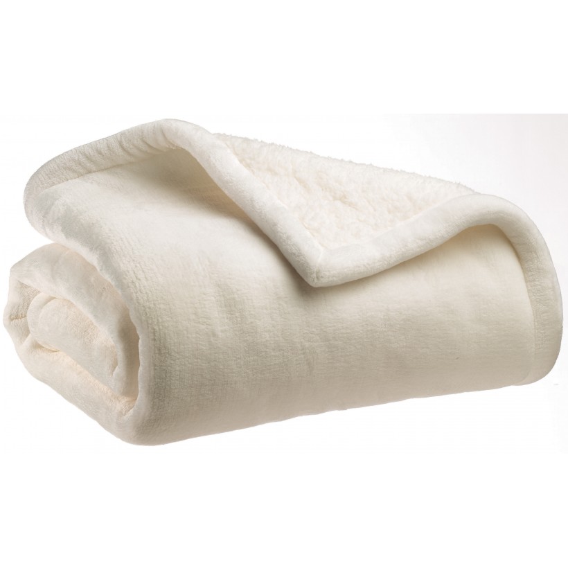 ΚΟΥΒΕΡΤΑ ΚΑΝΑΠΕ VIVARAISE MICHKA NEIGE 130x160 100% ΠΟΛΥΕΣΤΕΡ
