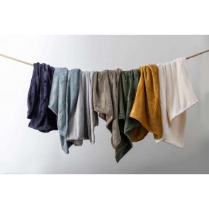 SOFA BLANKET VIVARAISE MICHKA BRONZE 130X160 100%POLYESTER 2