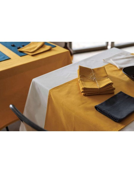 ΣΟΥΠΛΑ WINKLER DELIA TOURNESOL 33x45 ΣΕΤ 4 ΤΜΧ 80% ΒΑΜΒΑΚΙ 20% ΣΥΝΘΕΤΙΚΟ