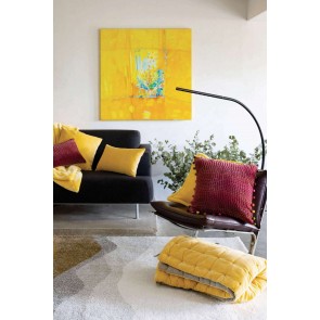 CUSHION VIVARAISE GASTOUNET VELOURS TOMETTE 30x50 100% VELVET COTTON 2