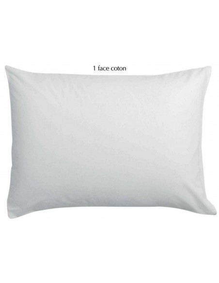 PILLOW CASE VIVARAISE LINCO BLANC 50x75  FRONTSIDE 100% LINEN BACKSIDE 100% COTTON