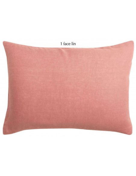 ΜΑΞΙΛΑΡΟΘΗΚΗ VIVARAISE LINCO BLUSH 50x75 1 ΟΨΗ ΑΠΟ 100% ΛΙΝΟ 2 ΟΨΗ ΑΠΟ 100% ΒΑΜΒΑΚΙ