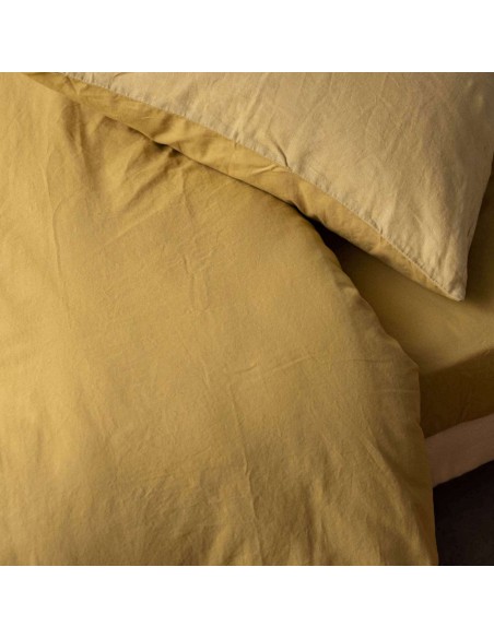 PILLOW CASE VIVARAISE LINCO GOLD 50x75 FRONTSIDE 100% LINEN BACKSIDE 100% COTTON
