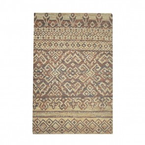 RUG ZANE NATURAL BROWN 160X230 55% LEATHER 45% JUTE