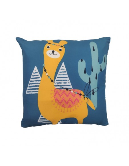 CHILD PILLOW PALEO BLUE 40X40 100% POLYESTER