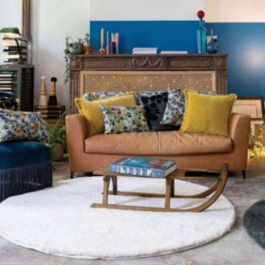 FUR RUG VIVARAISE EDDY THYM D 160 100% POLYESTER 2