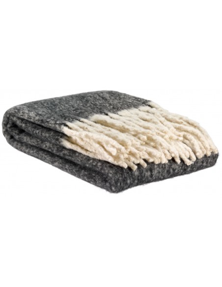 THROW VIVARAISE ISABEL UNI CAVIAR 130x160 100% RECYCLED POLYESTER