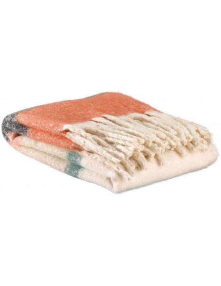 THROW VIVARAISE ISABEL CHATAIGNE 130x160 100% RECYCLED POLYESTER
