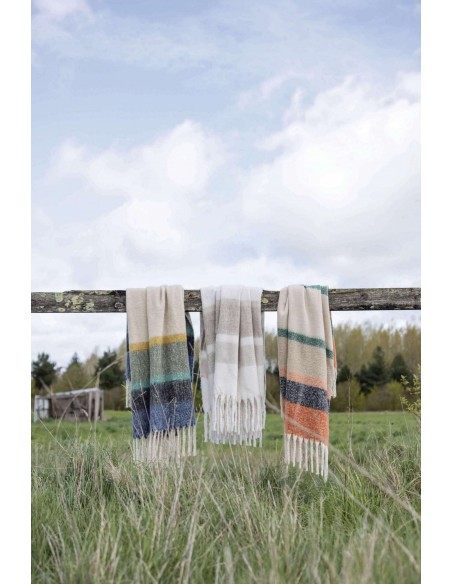 THROW VIVARAISE ISABEL CHATAIGNE 130x160 100% RECYCLED POLYESTER