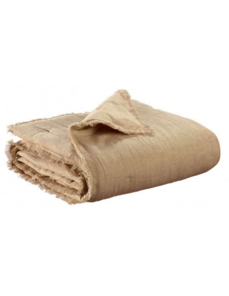THROW VIVARAISE LALY GALET 135x200 50% LINEN 50% COTTON