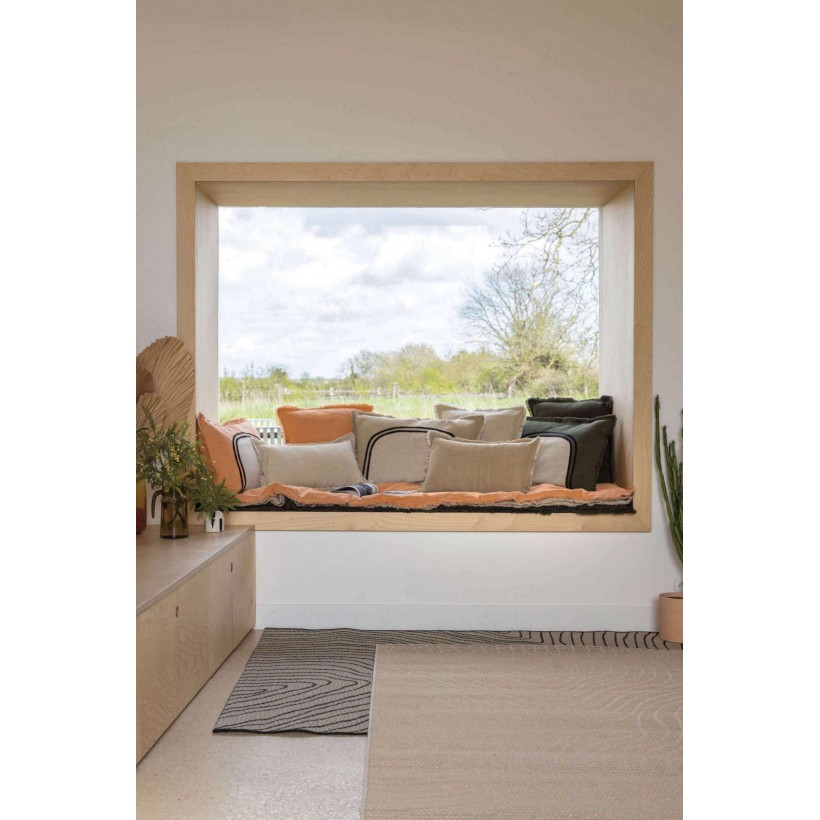 ΡΙΧΤΑΡΙ VIVARAISE LALY GALET 135x200 50% ΛΙΝΟ 50% ΒΑΜΒΑΚΙ
