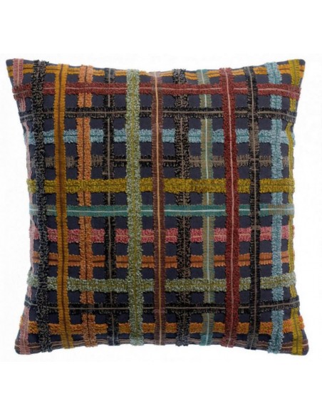 HANDMADE CUSHION VIVARAISE SOLINE AMBRE 45x45 100% COTTON