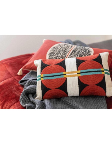 CUSHION VIVARAISE YONI MULTICO 30x50 100% COTTON