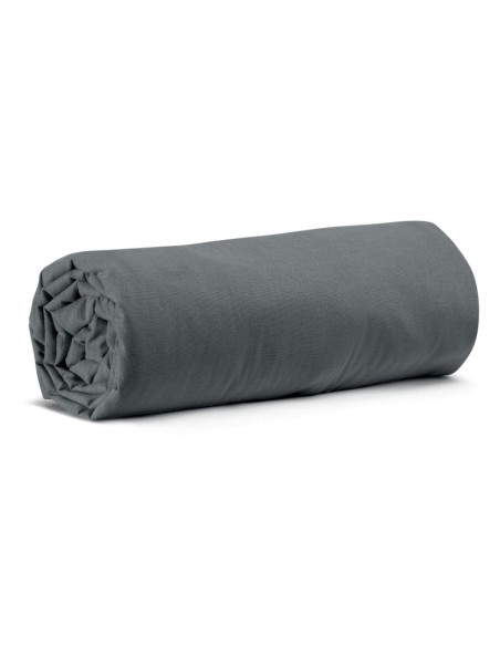 FITTED SHEET VIVARAISE CALITA 140x190  CARBONE 100% COTTON