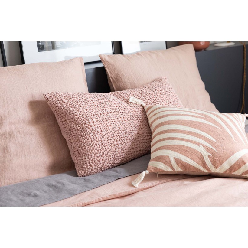 PILLOW CASE VIVARAISE ZEFF LIT AUBEPINE 50x75 100% LINEN