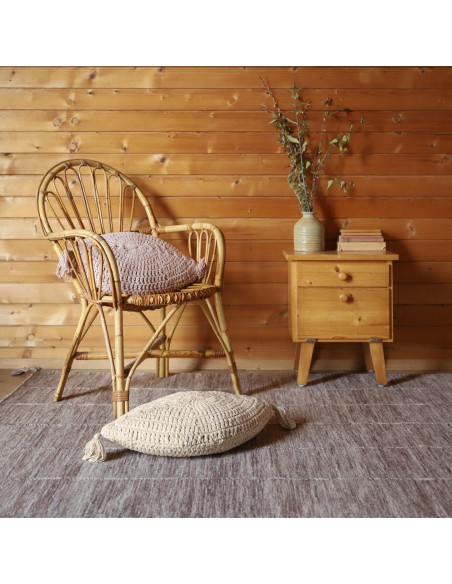 CUSHION NATTIOT PLUME ECRU 30x50 100% COTTON