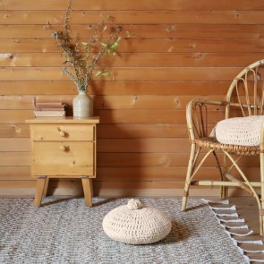 CUSHION NATTIOT LENKA ECRU D30x12 100% COTTON 2