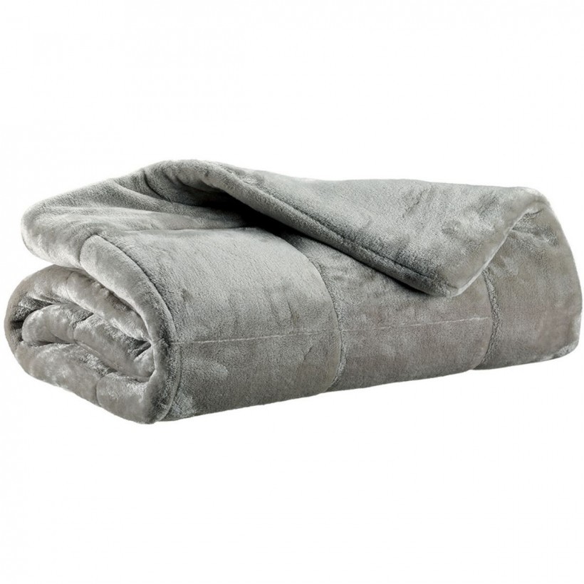 SOFA BLANKET VIVARAISE BETENDER PERLE 130x180 100% POLYESTER