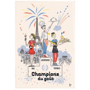 ΠΕΤΣΕΤΑ ΚΟΥΖΙΝΑΣ WINKLER LES CHAMPIONS DU GOUT ECRU 48x72 100% ΒΑΜΒΑΚΙ