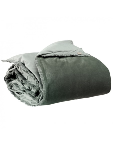 BED QUILT VIVARAISE FARA THYM 260X260 EXTRA LARGE 100% VELVET COTTON