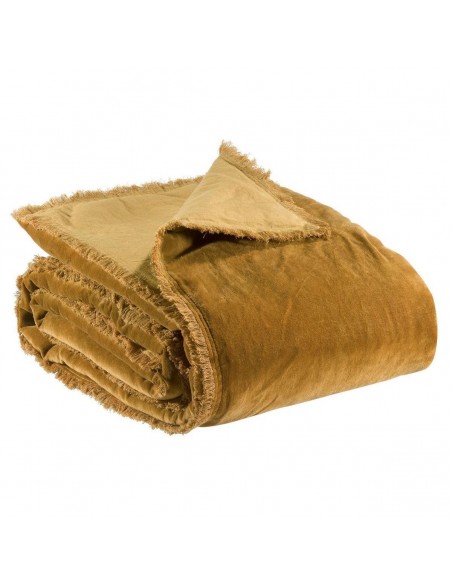 ΑΝΩΣΤΡΩΜΑ ΚΑΝΑΠΕ VIVARAISE FARA BRONZE 85×200 100% ΒΑΜΒΑΚΕΡΟ ΒΕΛΟΥΔΟ