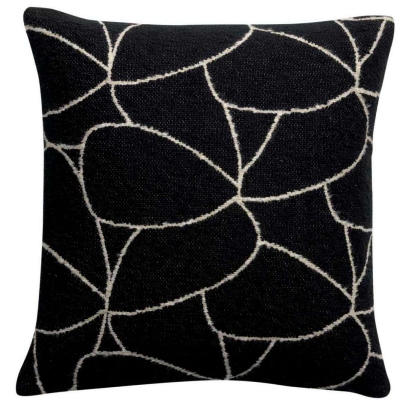 ΜΑΞΙΛΑΡΙ VIVARAISE DANY NOIR 45x45 70% ΒΑΜΒΑΚΙ 15% ΒΙΣΚΟΖΙ 15% ΛΙΝΟ