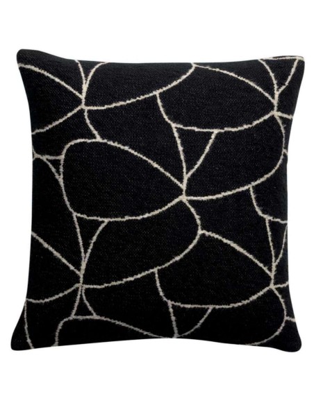 CUSHION VIVARAISE DANY NOIR 45x45 70% COTTON 15% VISCOSE 15% LINEN